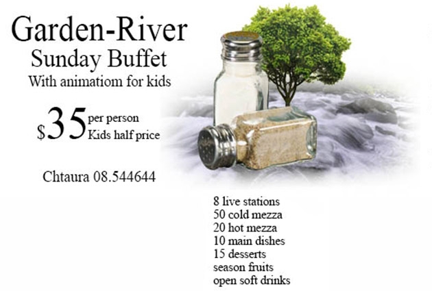 Garden river Sunday buffet